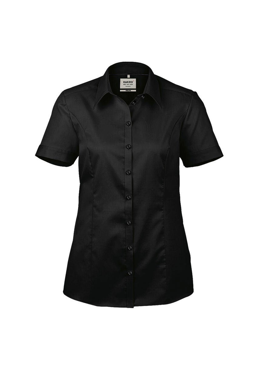 Hakro, Bluse ½-Arm Business, schwarz