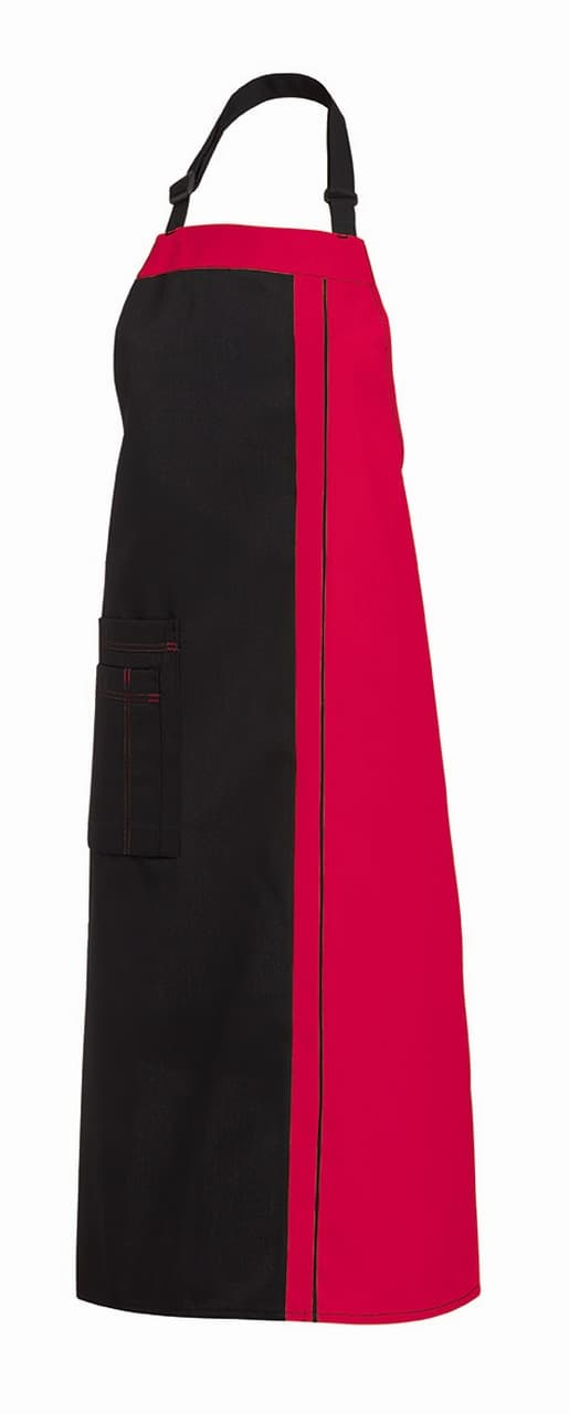 Leiber, Latzsch.ca.100 cm lg, schwarz/rot