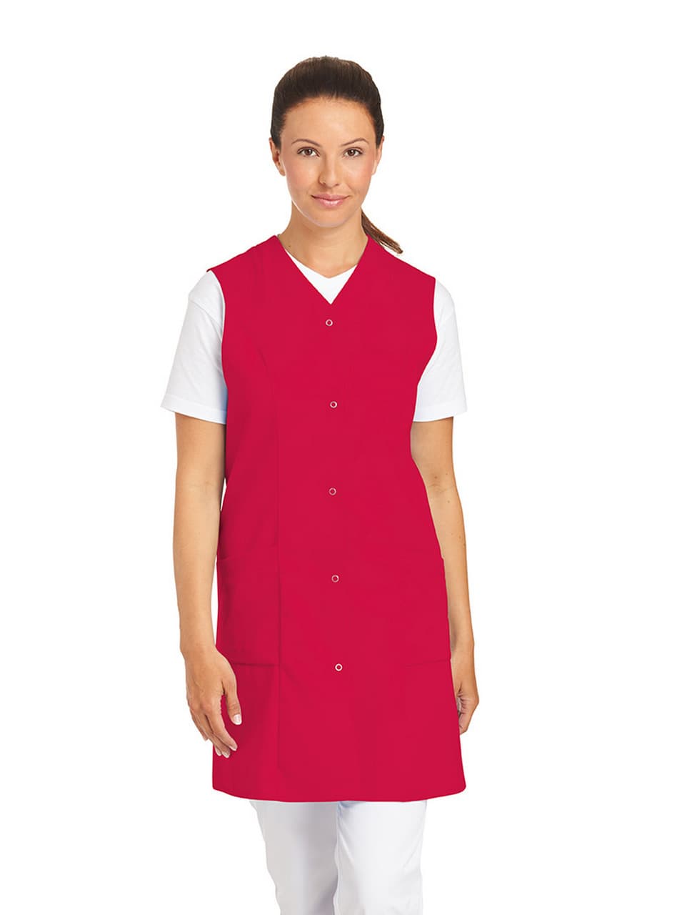 Leiber, 7/8 Kasack o. Arm, rot