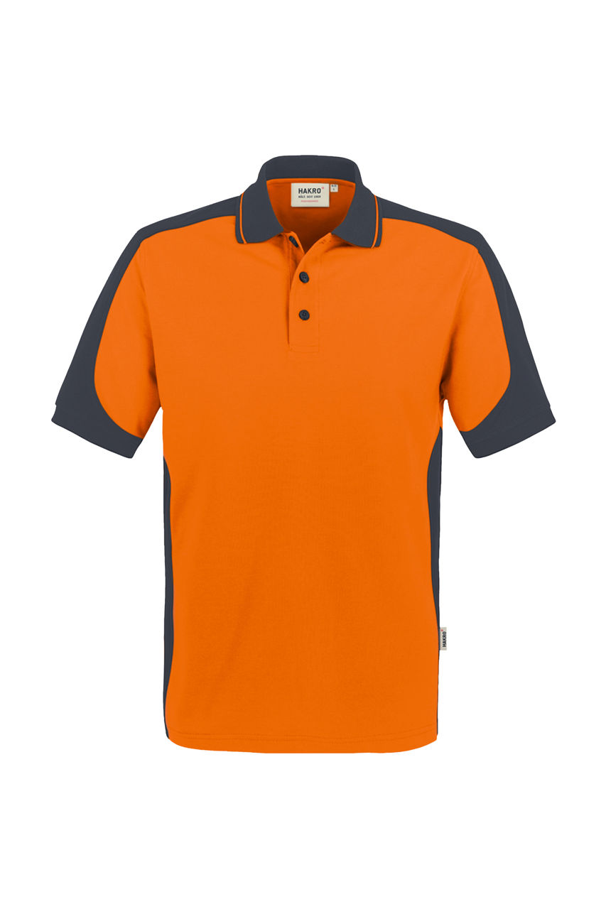 Hakro, Poloshirt Contrast Performance, orange/anthrazit