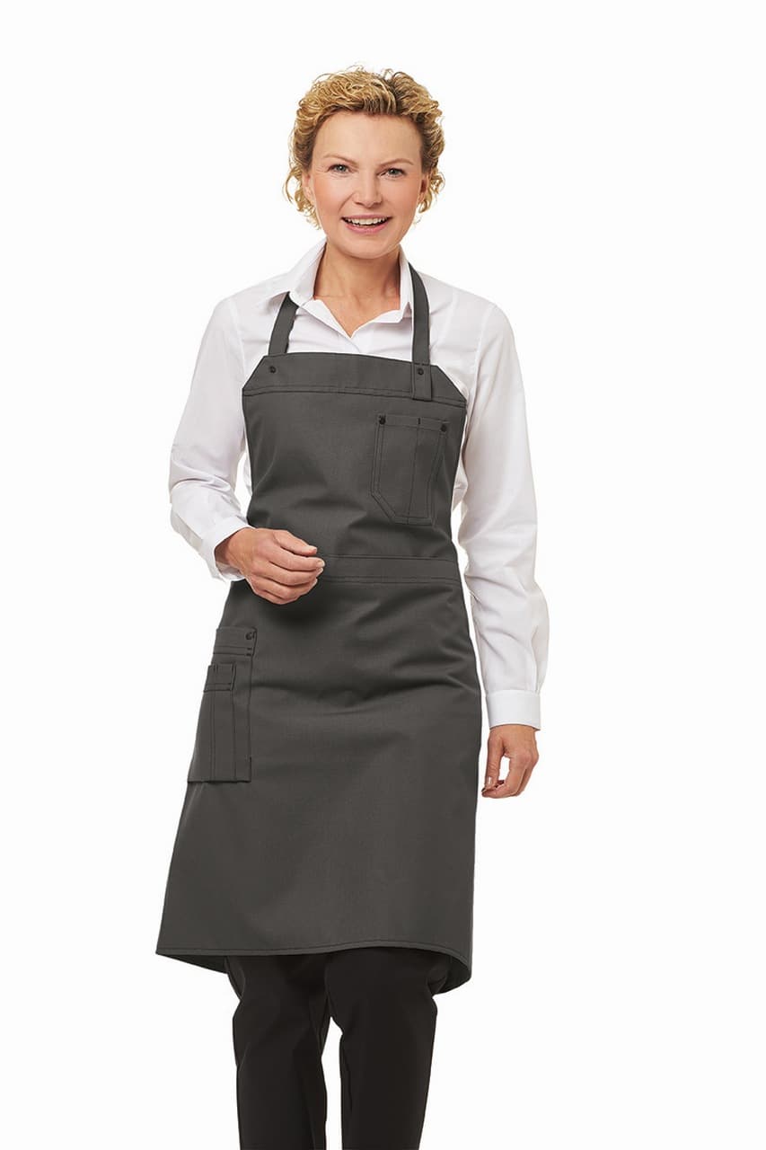 Leiber, Latzschürze, hellgrau