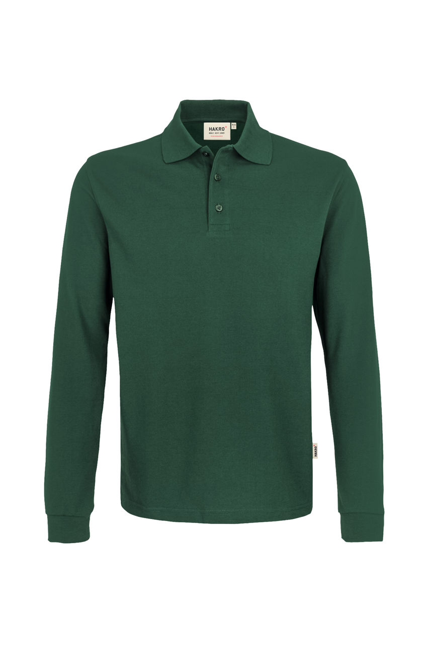 Hakro, Longsleeve-Poloshirt Performance, tanne