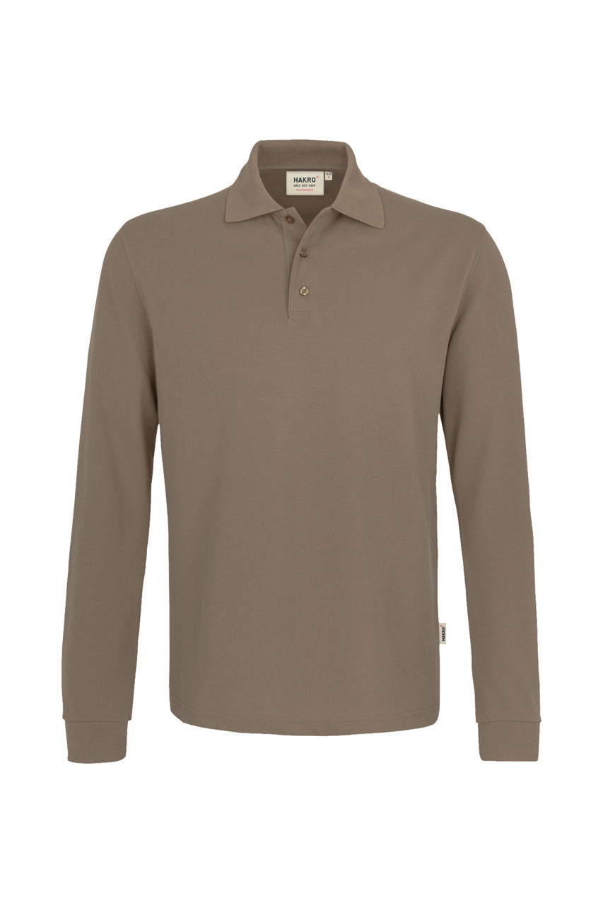 Hakro, Longsleeve-Poloshirt Performance, nougat