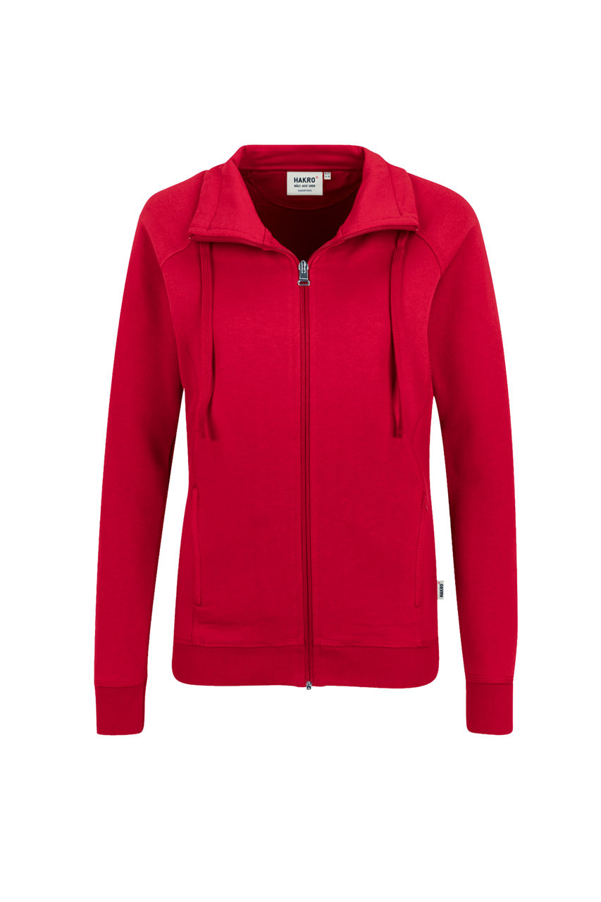 Hakro, Damen-Sweatjacke College, rot