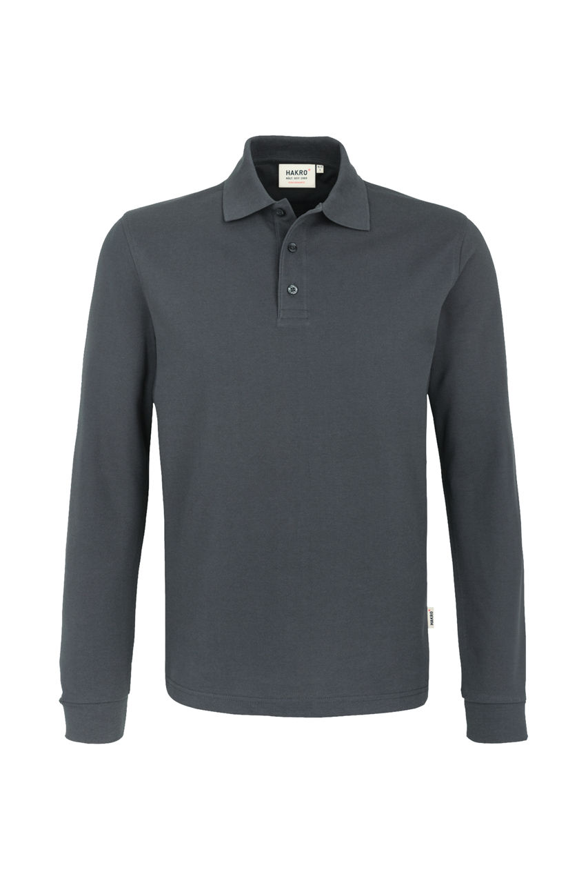 Hakro, Longsleeve-Poloshirt Performance, anthrazit