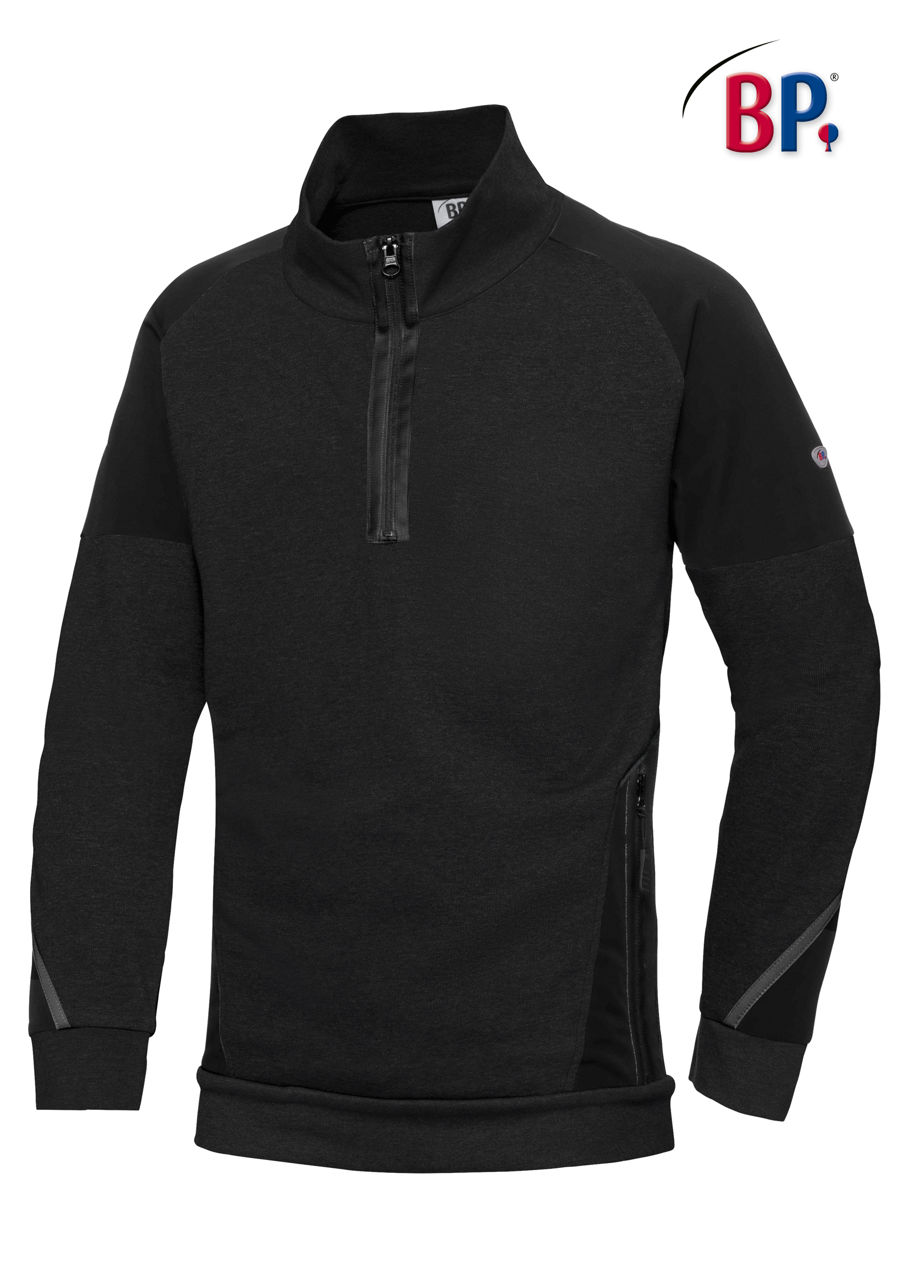 BP® Sweatshirt-Troyer für Herren, 60% Baumwolle/ 40% Polyest
