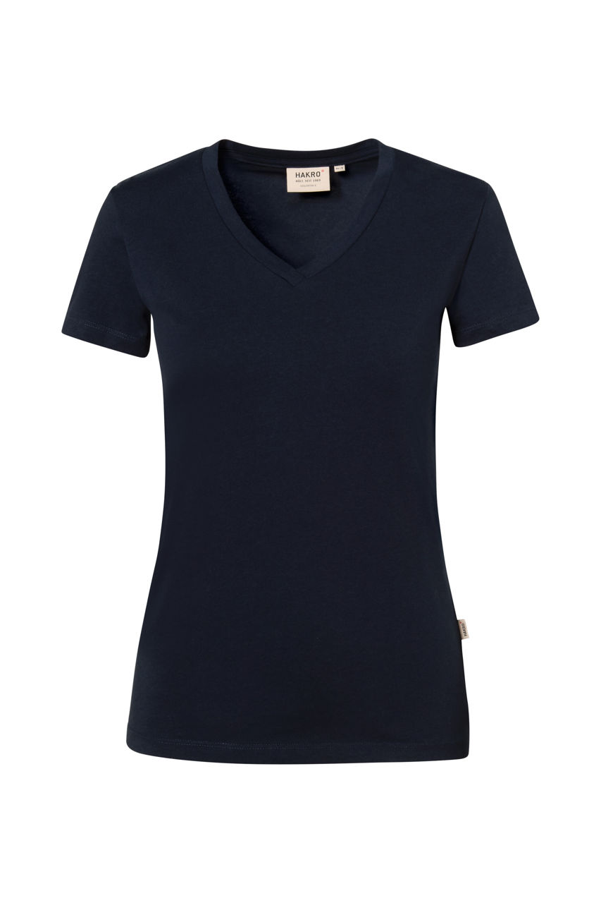Hakro, Damen-V-Shirt Stretch, tinte