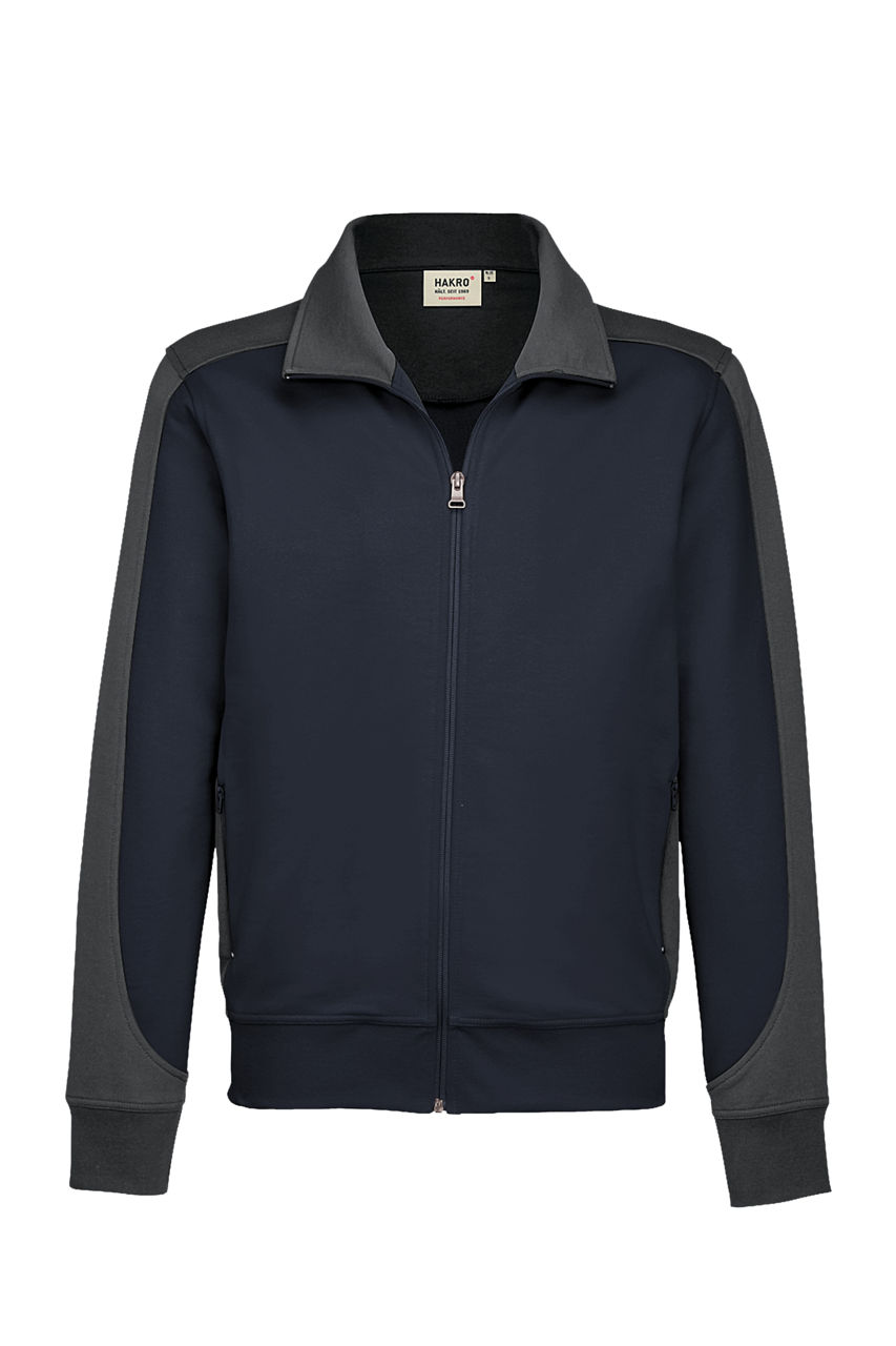 Hakro, Sweatjacke Contrast Performance, tinte/anthrazit