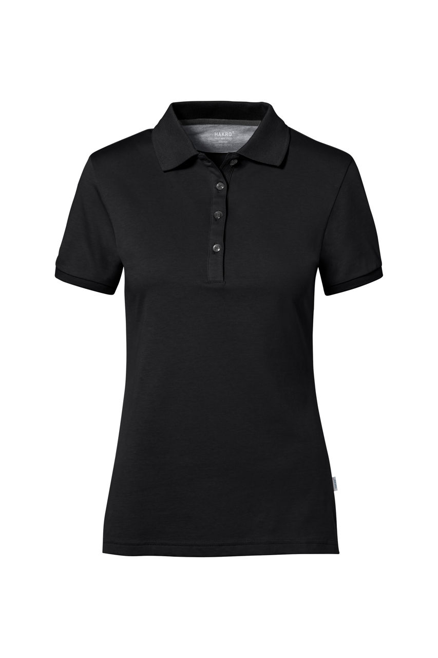 Hakro, Damen-Poloshirt Cotton-Tec, schwarz