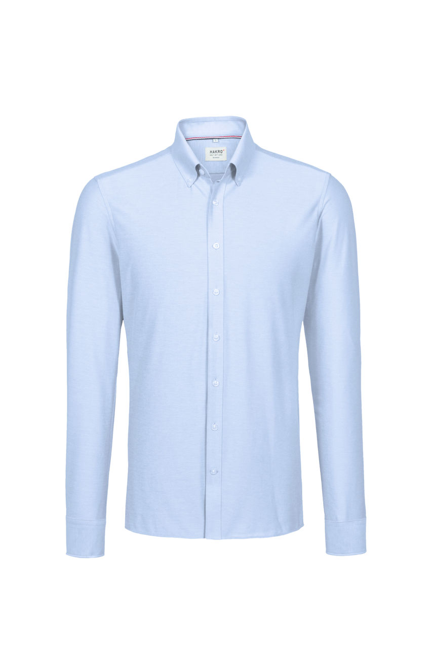 Hakro, Hemd Natural Stretch Regular, ozeanblau