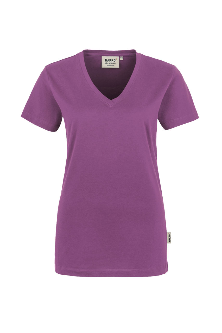 Hakro, Damen-V-Shirt Classic, purpur