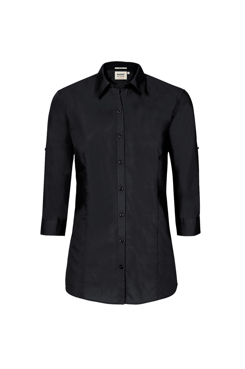 Hakro, Bluse Vario-¾-Arm Performance, schwarz