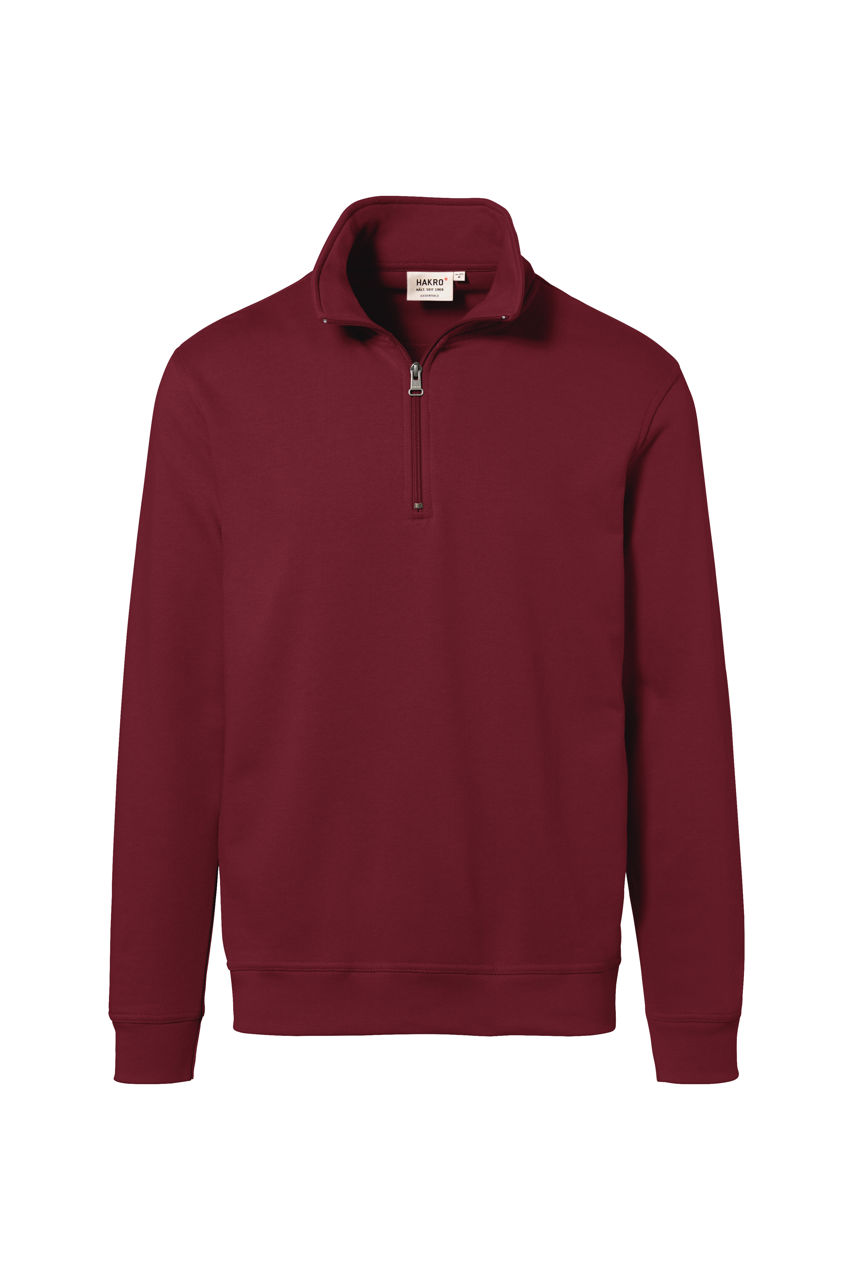 Hakro, Zip-Sweatshirt Premium, weinrot