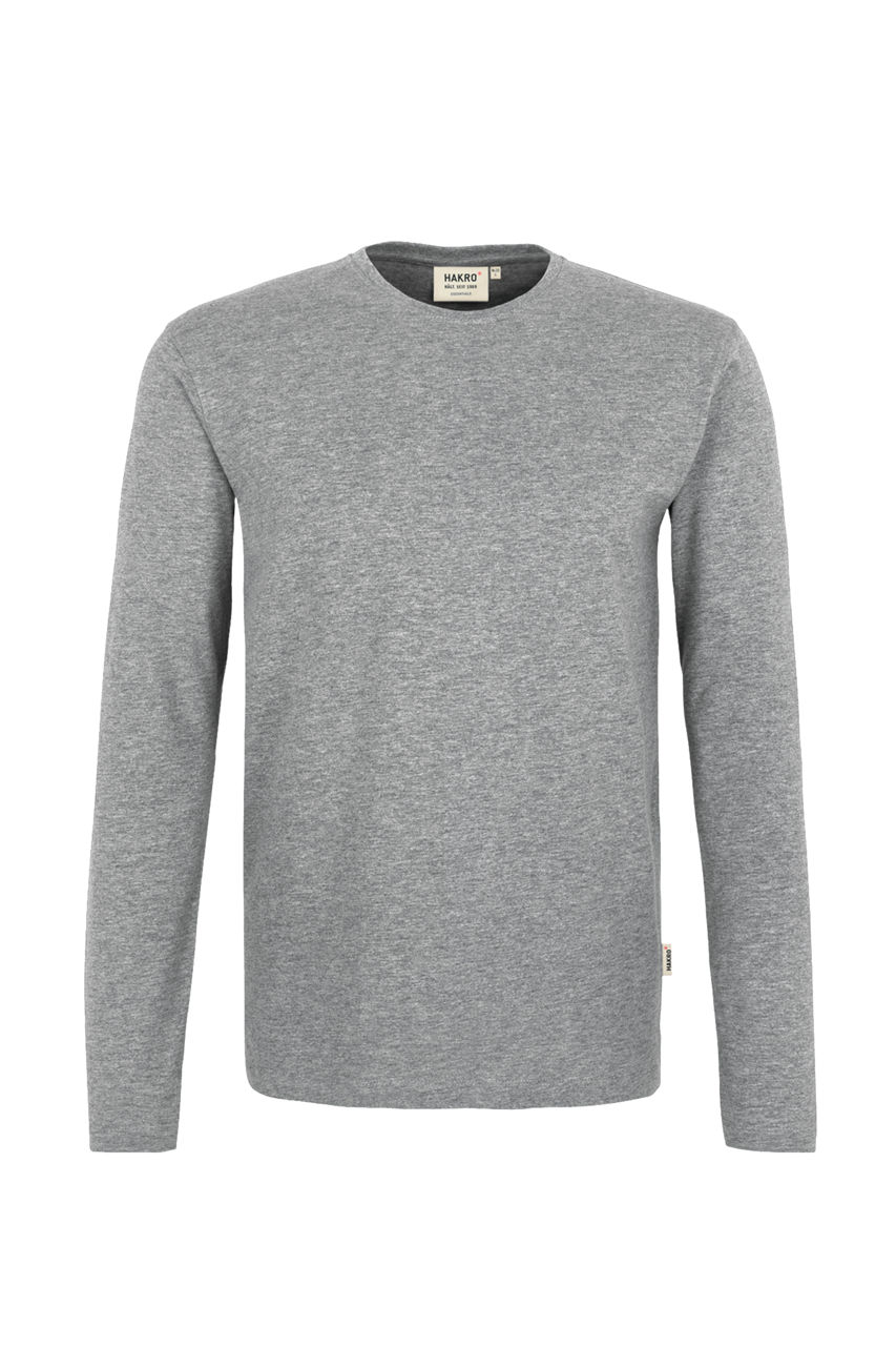 Hakro, Longsleeve Heavy, grau meliert