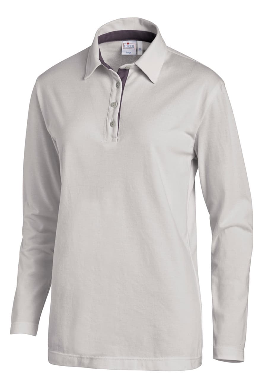 Leiber, Polo-Shirt 1/1 Arm, silbergrau/grau