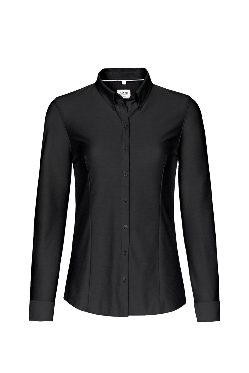 Hakro, Bluse Natural Stretch, schwarz