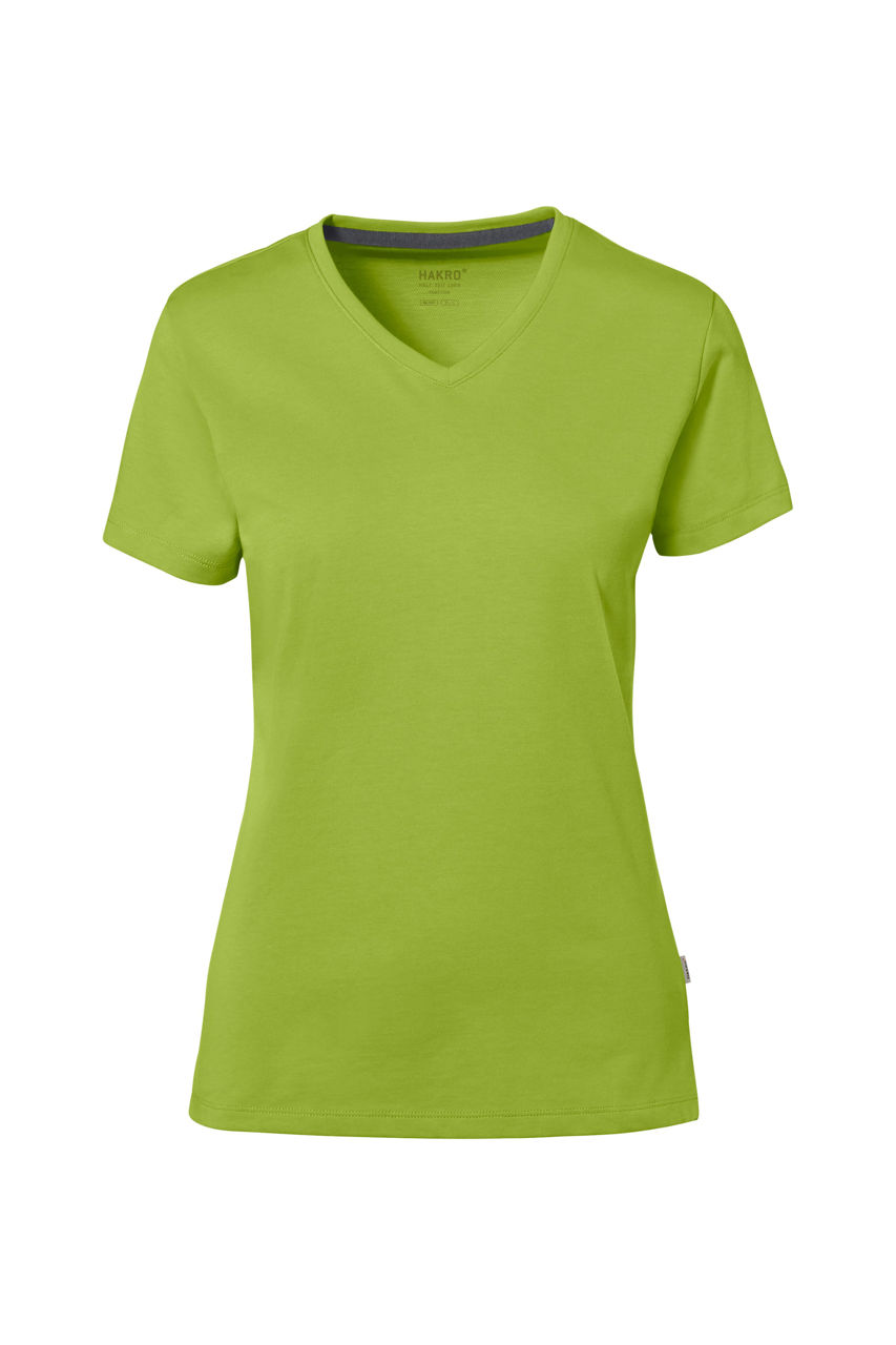 Hakro, Damen-V-Shirt Cotton-Tec, kiwi