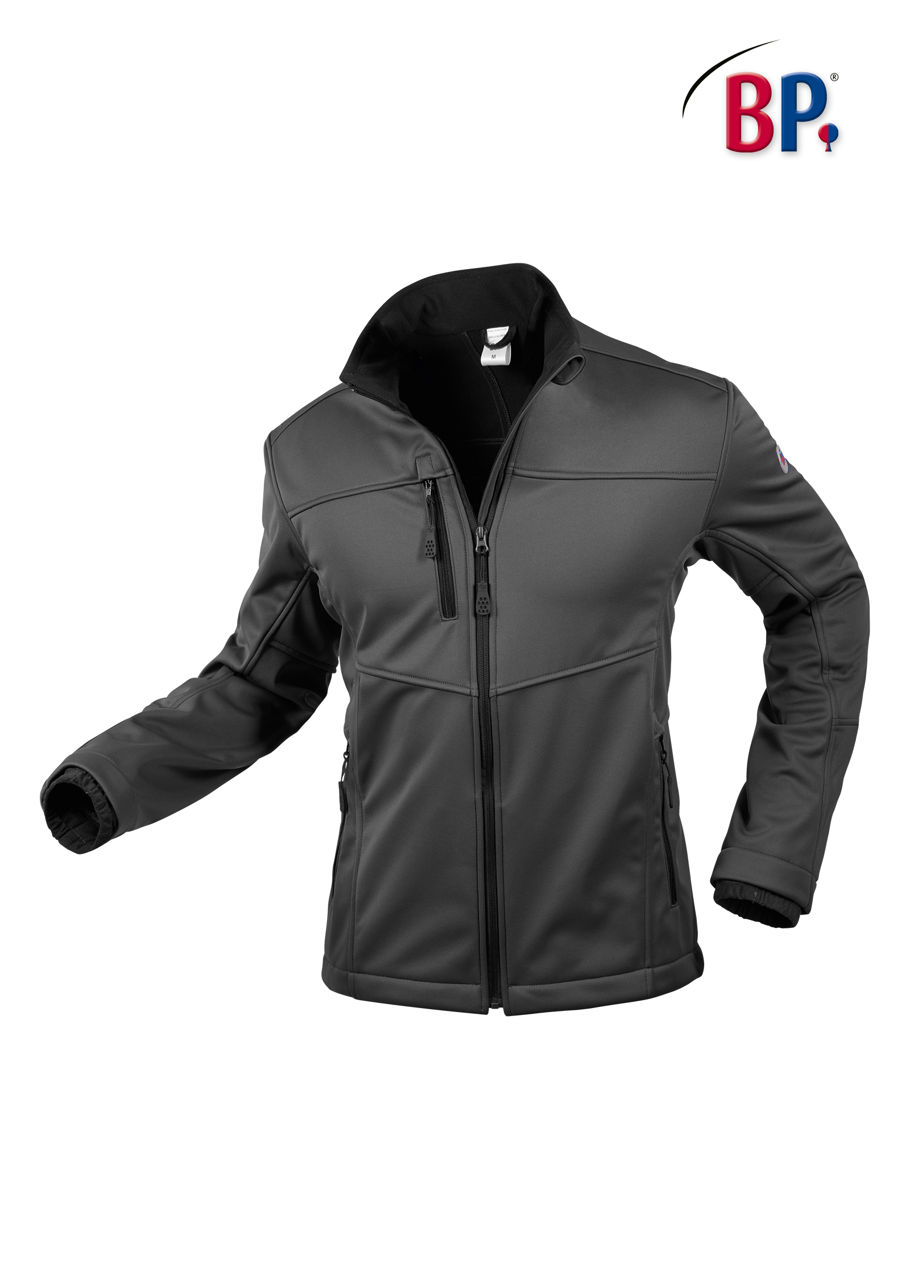 BP® Softshelljacke für Herren, 100% Polyester, modern fit, 7