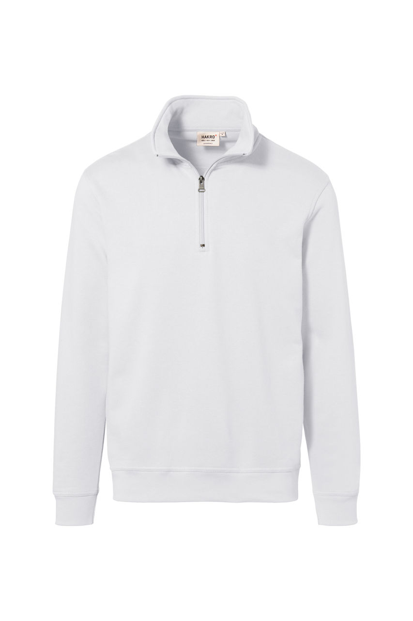 Hakro, Zip-Sweatshirt Premium, weiß