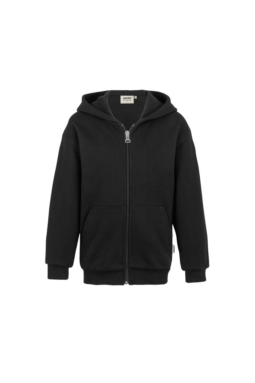 Hakro, Kids-Kapuzensweatjacke Premium, schwarz