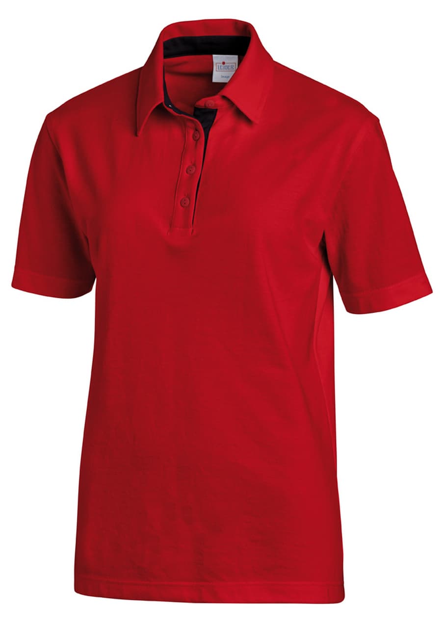 Leiber, Polo-Shirt 1/2 Arm, rot/schwarz
